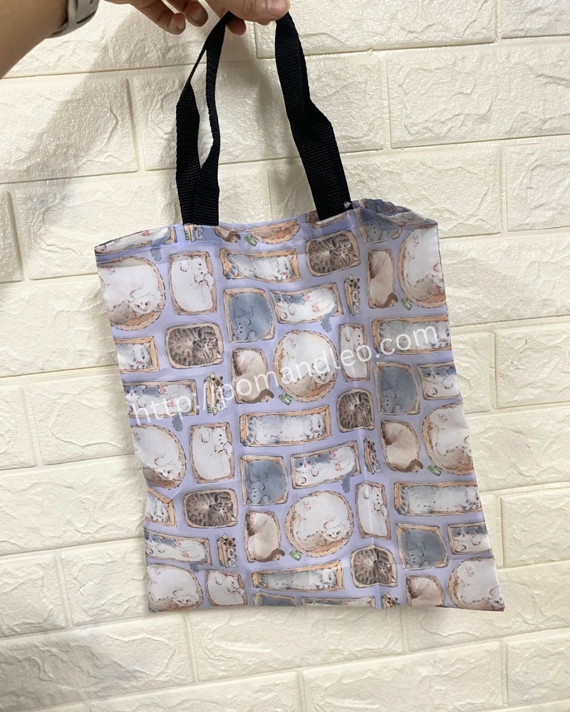 HandMade｜麵包環保袋｜小貓圖案
